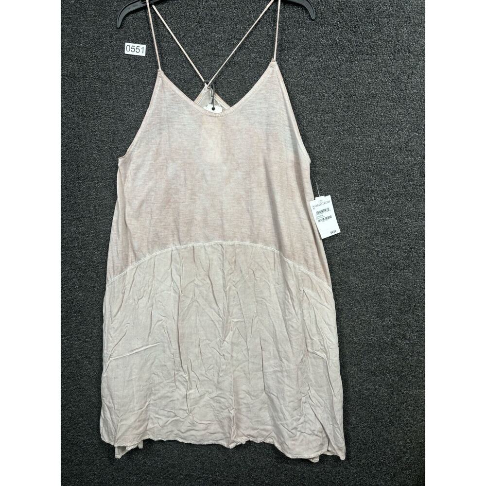 T&B Blouse Womens Size Small Ivory Halter Neck Sleeveless Oversized Top NWT